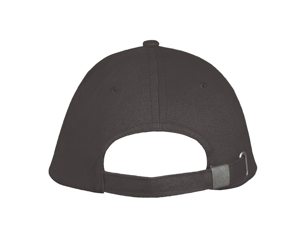 Czapka pięciopanelowa z regulacją - Dark Grey (Solid) & Orange