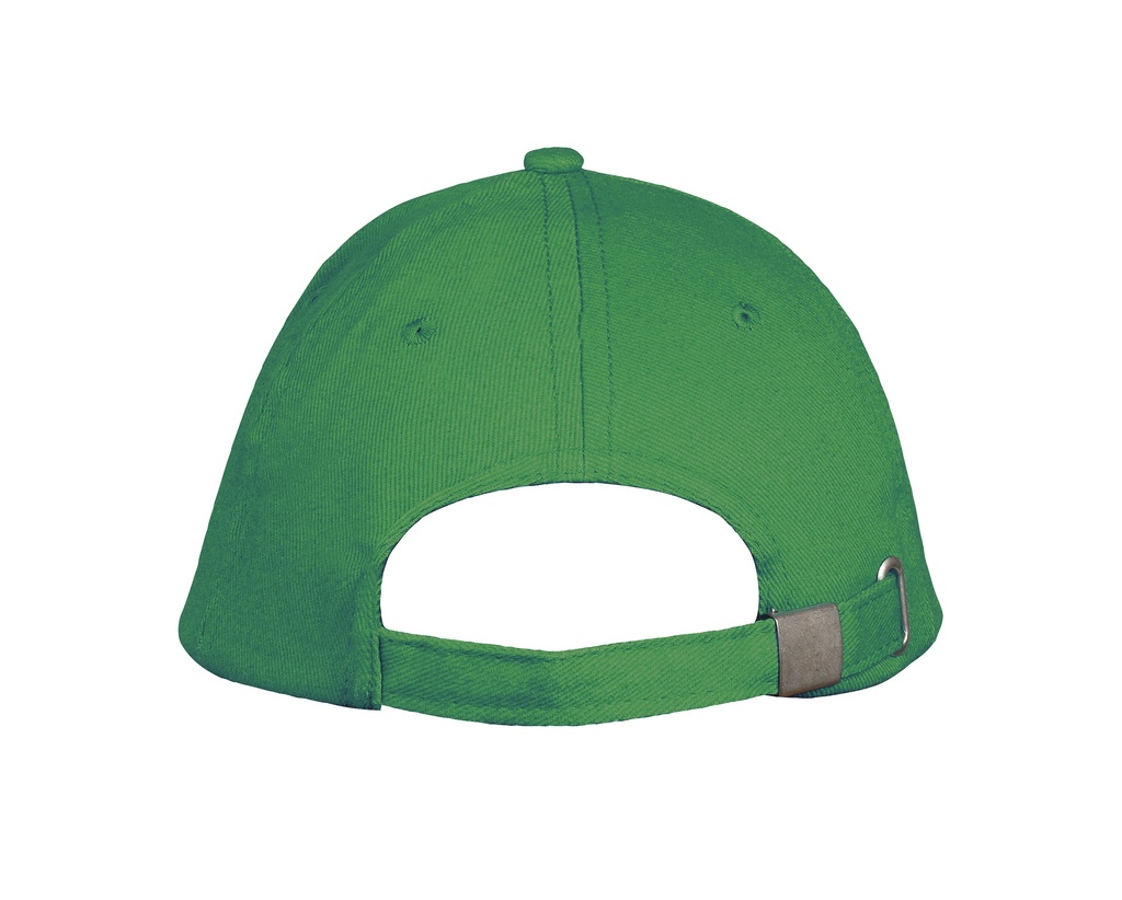 Czapka pięciopanelowa z regulacją - Kelly Green & White