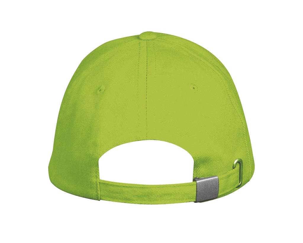 Czapka pięciopanelowa z regulacją - Lime