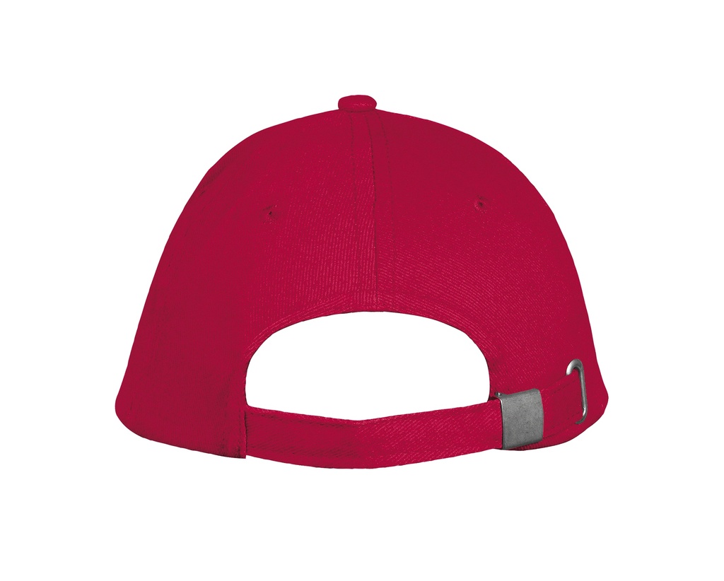 Czapka pięciopanelowa z regulacją - Red & White