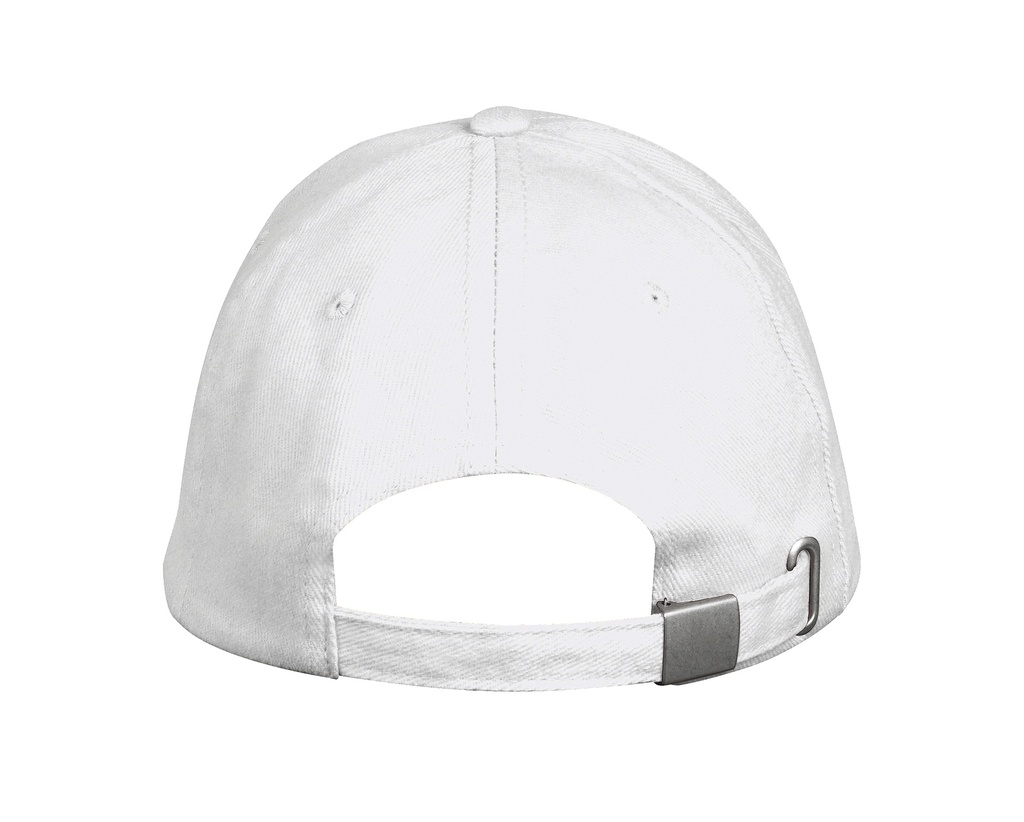 Czapka pięciopanelowa z regulacją - White