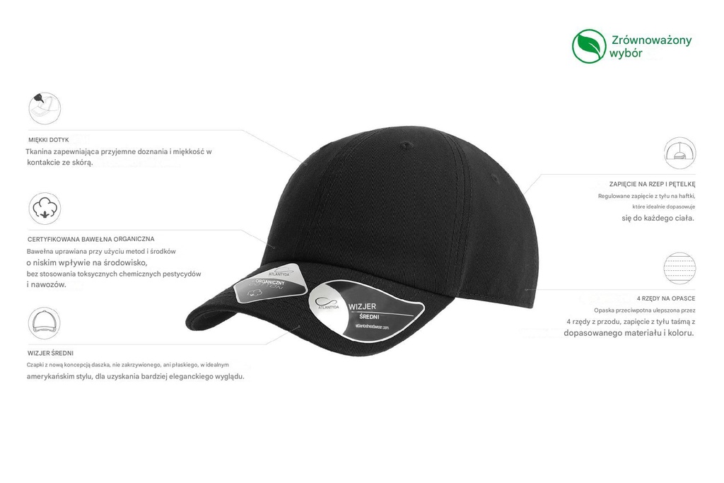 Dziecięca czapka Fraser - Black