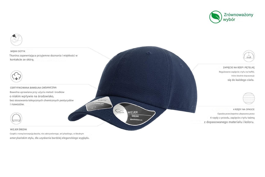 Dziecięca czapka Fraser - Navy