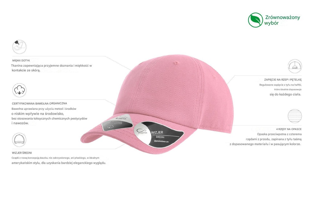 Dziecięca czapka Fraser - Pink