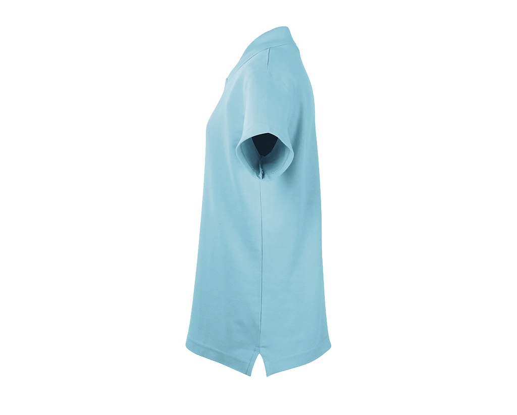 Dziecięce klasyczne polo z krótkim rękawem - Atoll Blue