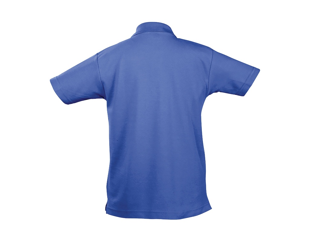 Dziecięce klasyczne polo z krótkim rękawem - Royal Blue 241