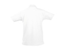 Dziecięce klasyczne polo z krótkim rękawem - White