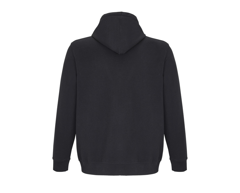 Bluza Unisex z Kapturem na Zamek - Black