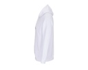 Bluza Unisex z Kapturem na Zamek - White