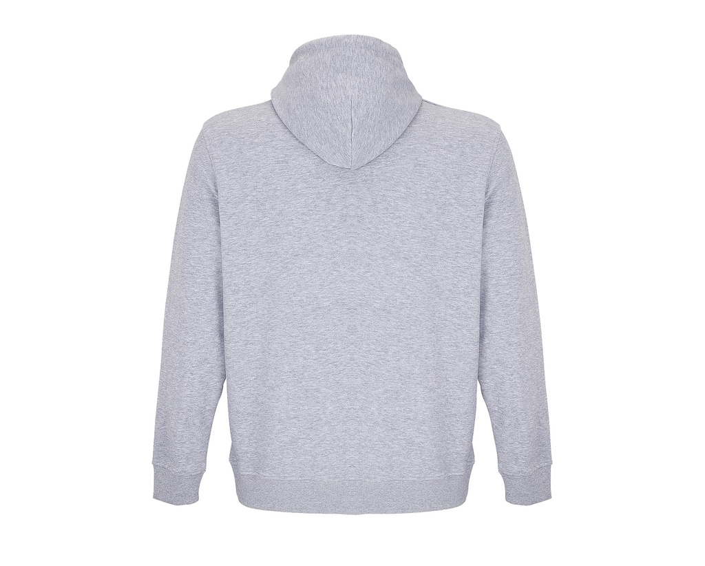 Bluza męska z kapturem i kieszenią kangurką - Grey Melange