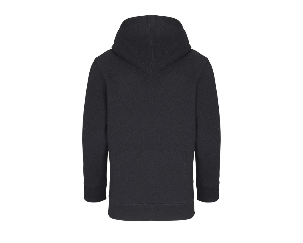 Bluza dziecięca z kapturem i kieszenią kangurką - Black