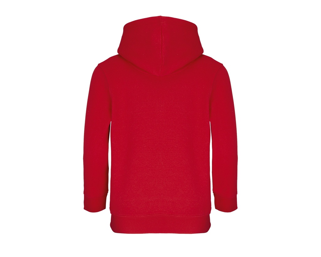 Bluza dziecięca z kapturem i kieszenią kangurką - Bright Red