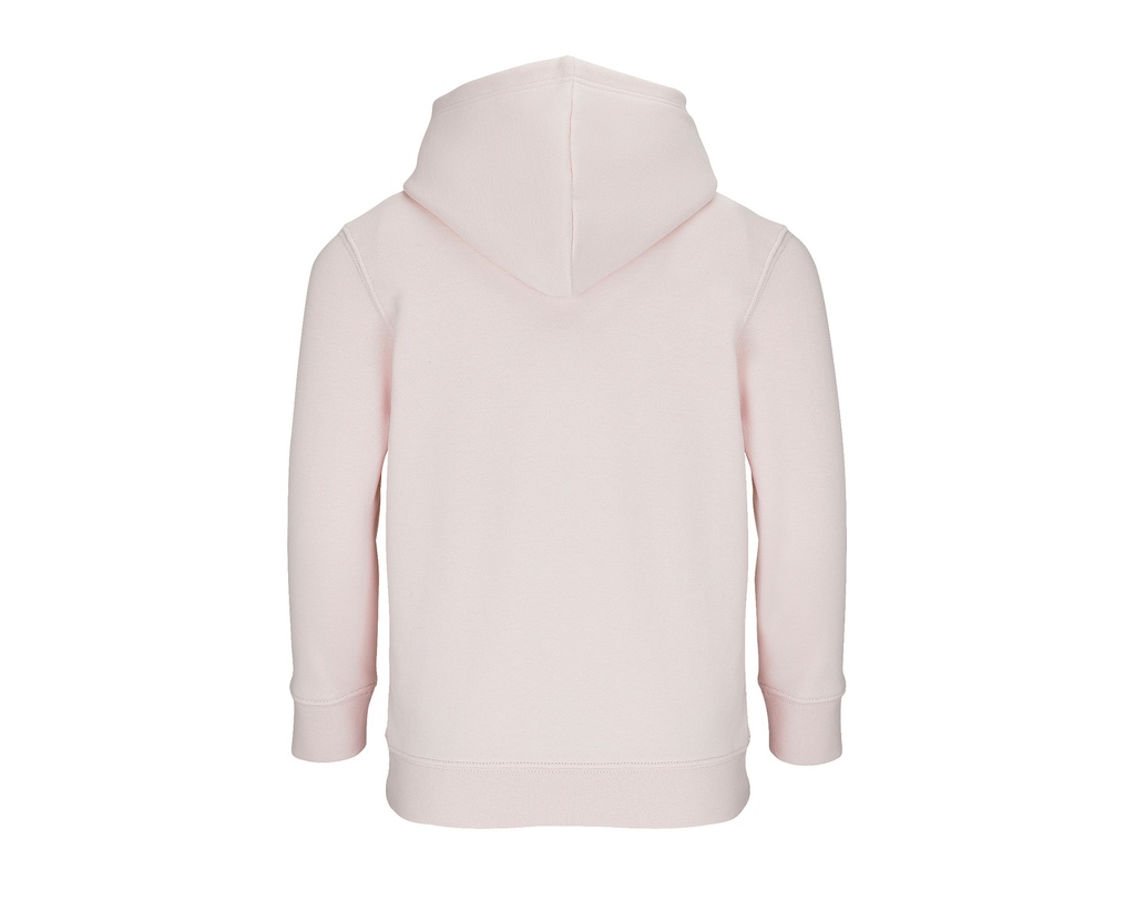 Bluza dziecięca z kapturem i kieszenią kangurką - Creamy Pink