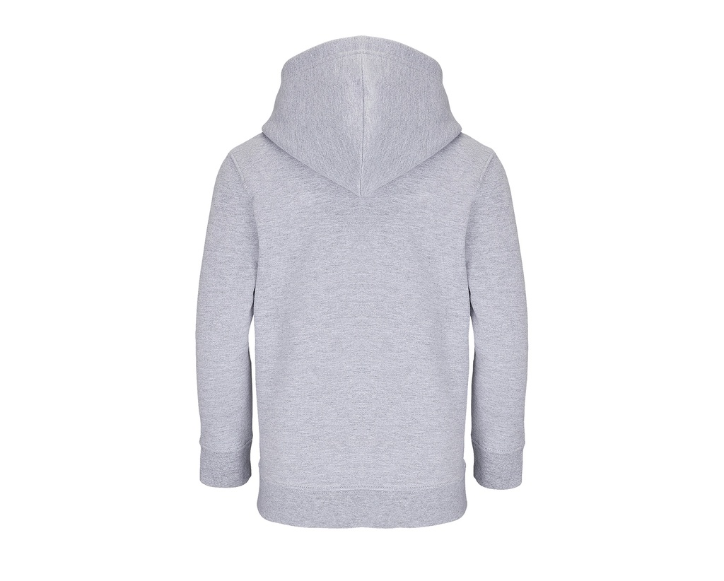 Bluza dziecięca z kapturem i kieszenią kangurką - Grey Melange