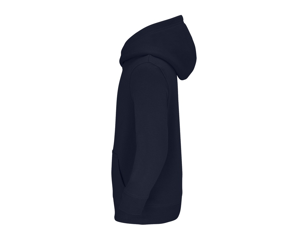 Bluza dziecięca z kapturem i kieszenią kangurką - French Navy
