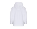 Bluza dziecięca z kapturem i kieszenią kangurką - White
