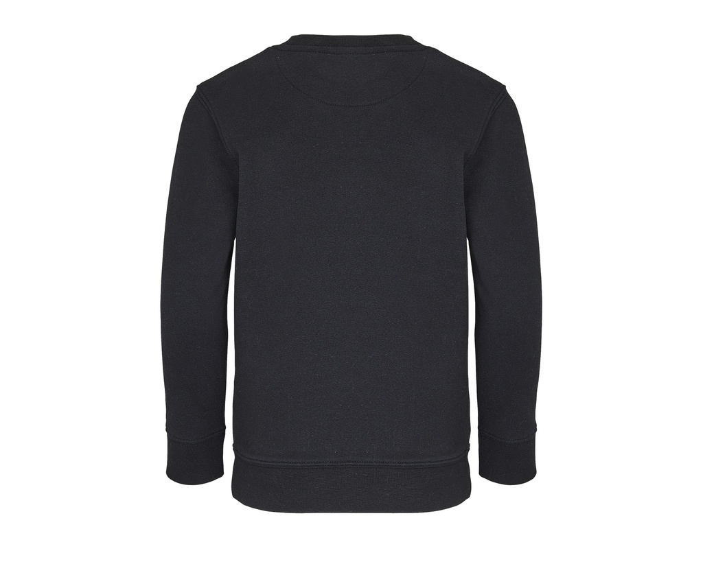 Bluza Dziecięca Oversize z Okrągłym Dekoltem - Black