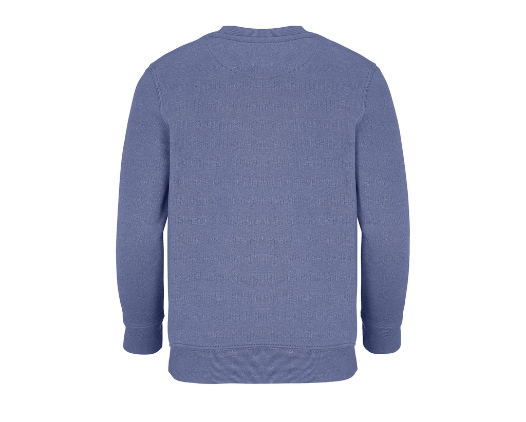 Bluza Dziecięca Oversize z Okrągłym Dekoltem - Blue