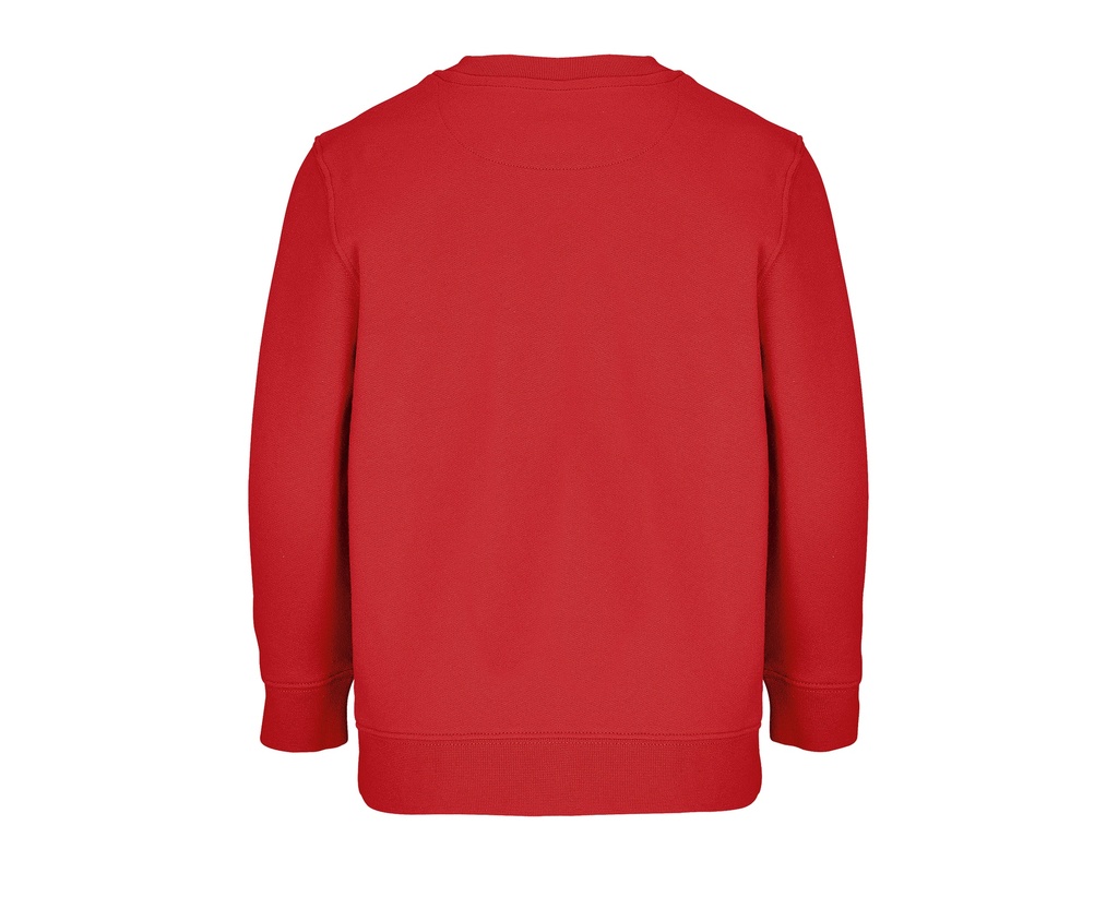 Bluza Dziecięca Oversize z Okrągłym Dekoltem - Bright Red