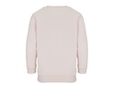 Bluza Dziecięca Oversize z Okrągłym Dekoltem - Creamy Pink