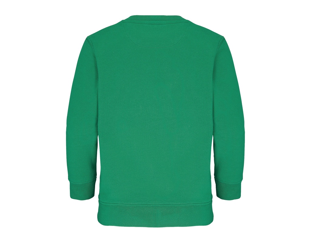 Bluza Dziecięca Oversize z Okrągłym Dekoltem - Kelly Green