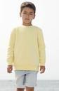 Bluza Dziecięca Oversize z Okrągłym Dekoltem - Light Yellow