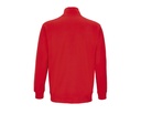 Bluza unisex z zamkiem 1/4 i wysokim kołnierzem - Bright Red