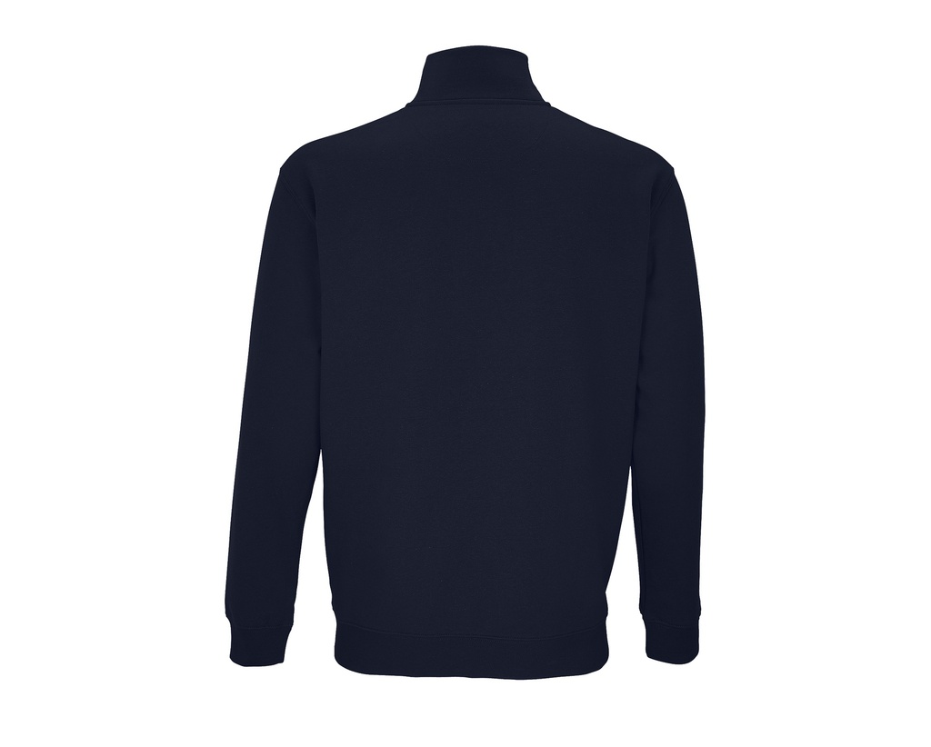 Bluza unisex z zamkiem 1/4 i wysokim kołnierzem - French Navy