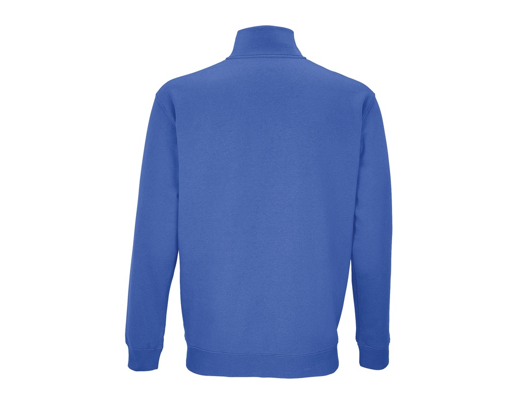 Bluza unisex z zamkiem 1/4 i wysokim kołnierzem - Royal Blue 241