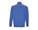 Bluza unisex z zamkiem 1/4 i wysokim kołnierzem - Royal Blue 241