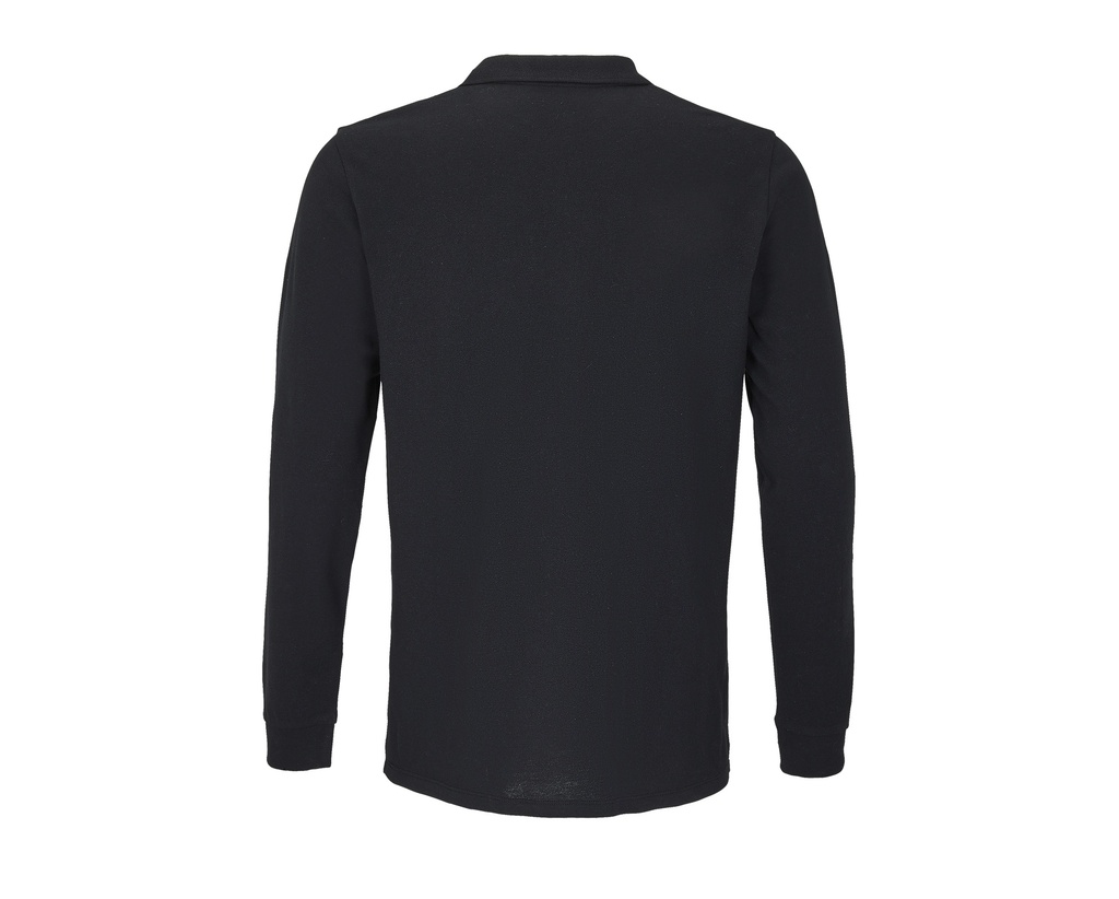 Koszulka Polo Unisex z Długim Rękawem - Black