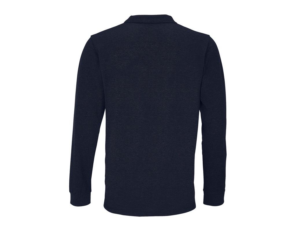 Koszulka Polo Unisex z Długim Rękawem - French Navy