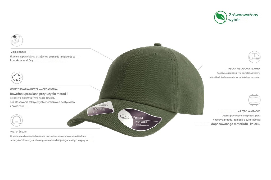 Czapka Fraser - Olive