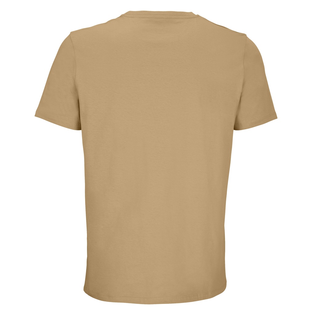 Unisex Koszulka Bawełniana z Krótkim Rękawem - Dark Beige