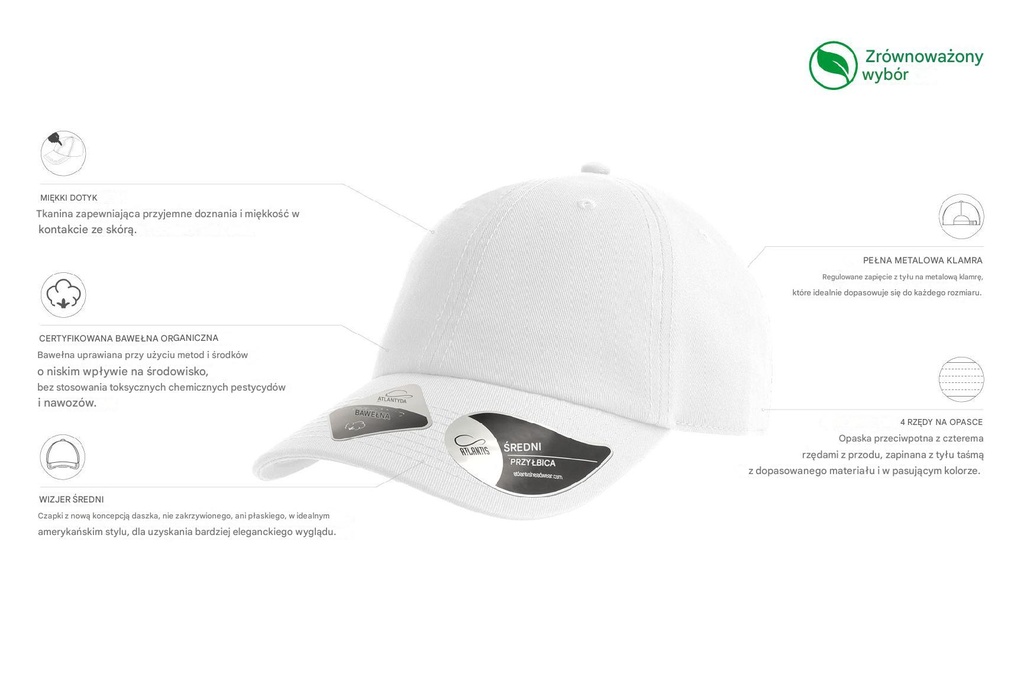 Czapka Fraser - White