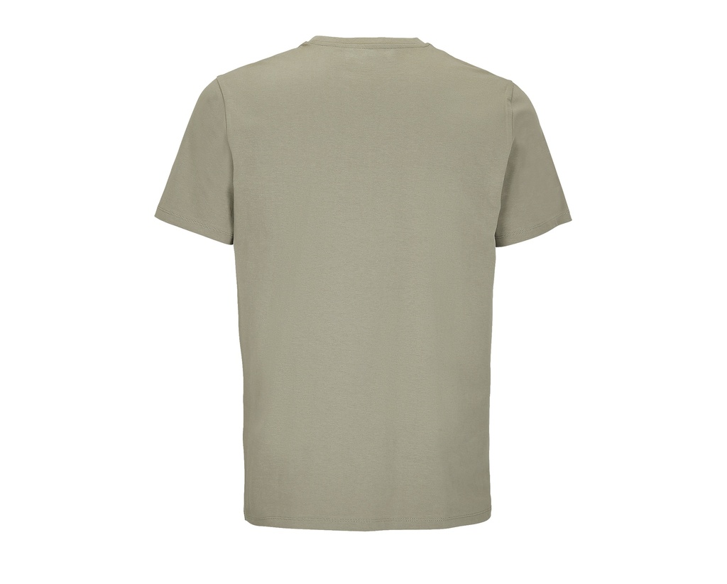 Unisex Koszulka Bawełniana z Krótkim Rękawem - Khaki