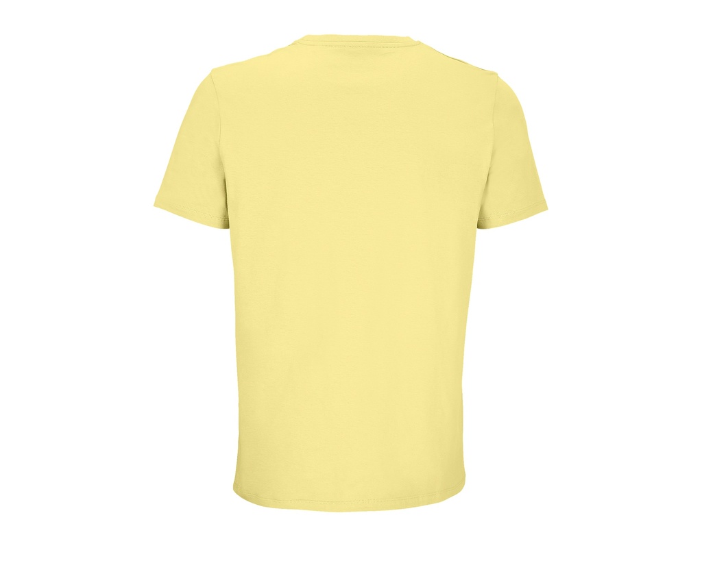 Unisex Koszulka Bawełniana z Krótkim Rękawem - Light Yellow