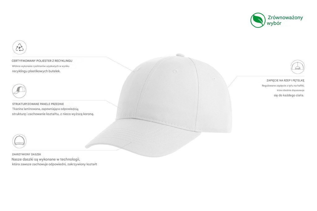 Czapka Recy Six - White