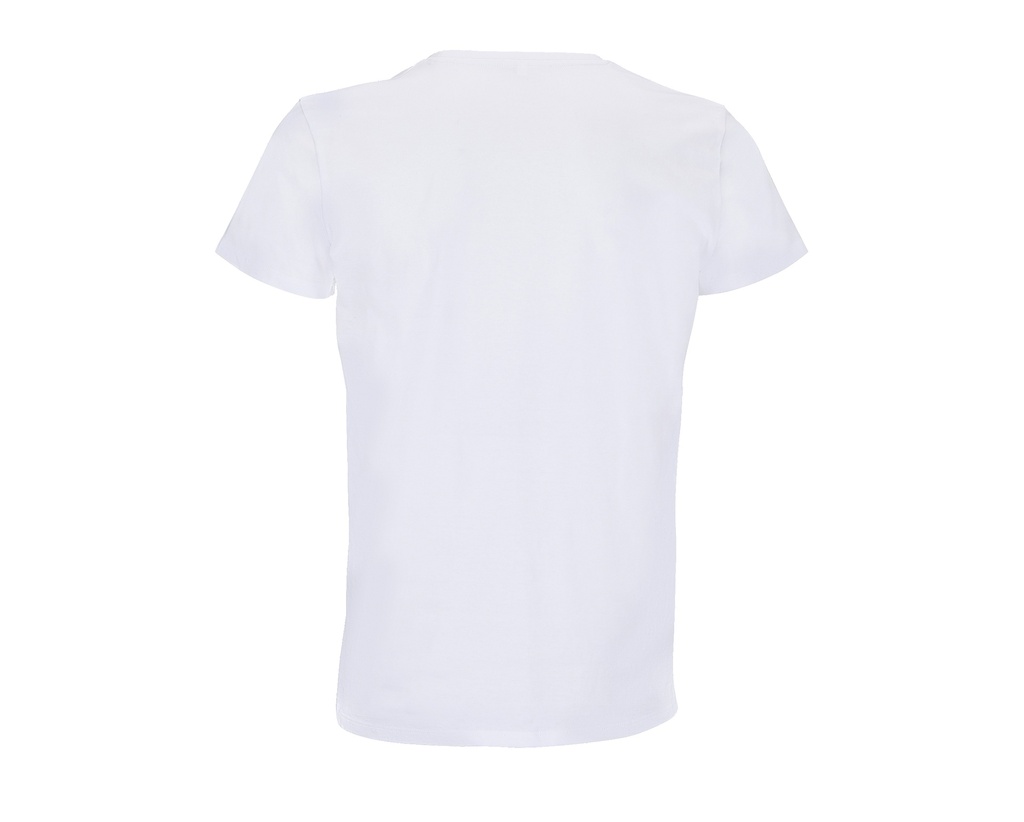 T-shirt unisex z recyklingu, krótki rękaw - White