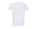 T-shirt unisex z recyklingu, krótki rękaw - White