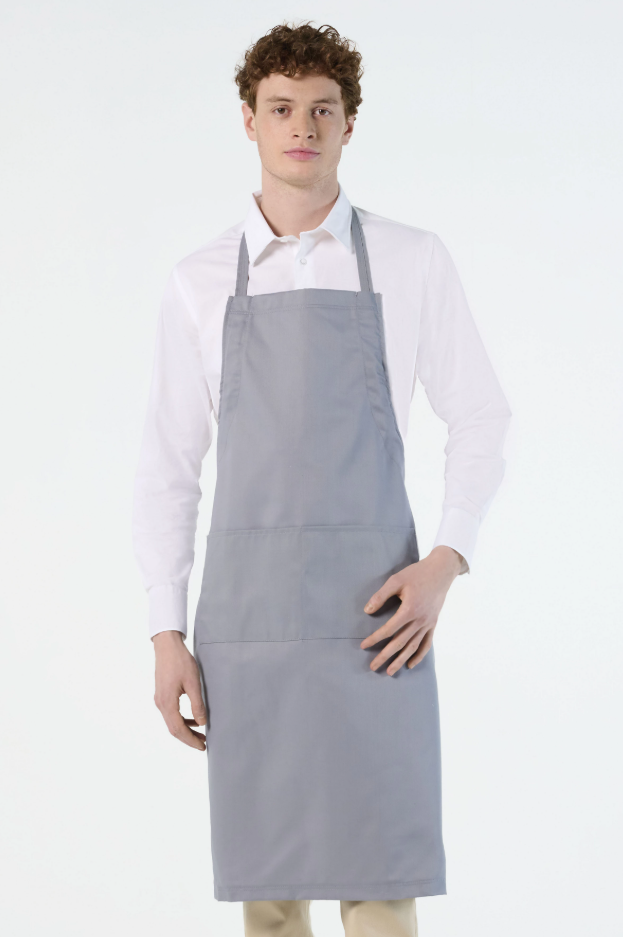 Fartuch kuchenny z kieszeniami - Dark Grey (Solid)