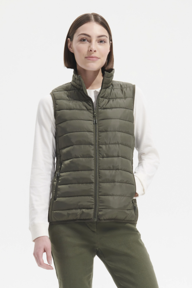 Damski bezrękawnik pikowany - Charcoal Grey (Solid)