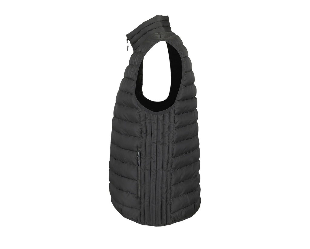 Męski bezrękawnik pikowany - Charcoal Grey (Solid)