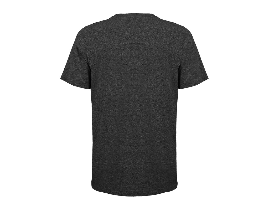 T-Shirt Unisex z Okrągłym Dekoltem, Krótki Rękaw - Charcoal Melange