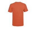 T-Shirt Unisex z Okrągłym Dekoltem, Krótki Rękaw - Dark Orange