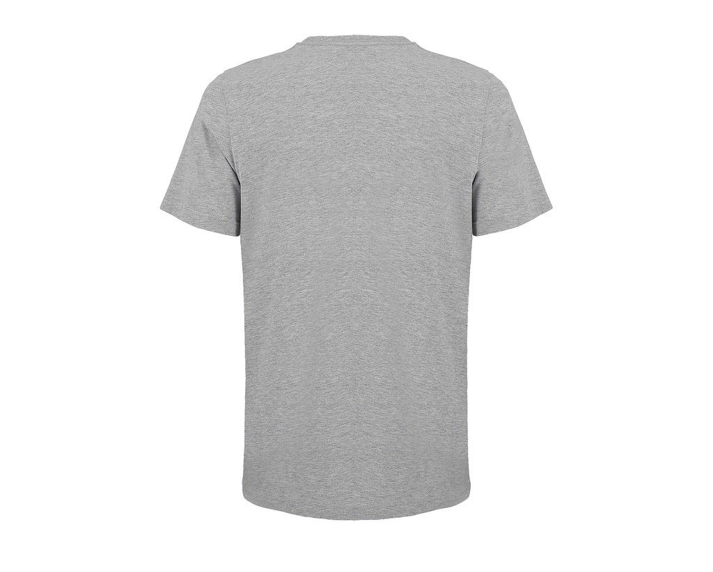 T-Shirt Unisex z Okrągłym Dekoltem, Krótki Rękaw - Light Grey Melange