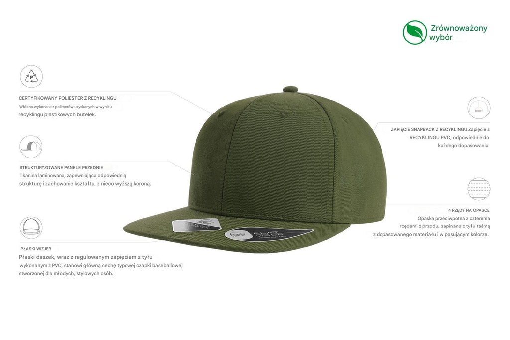 Czapka James - Olive