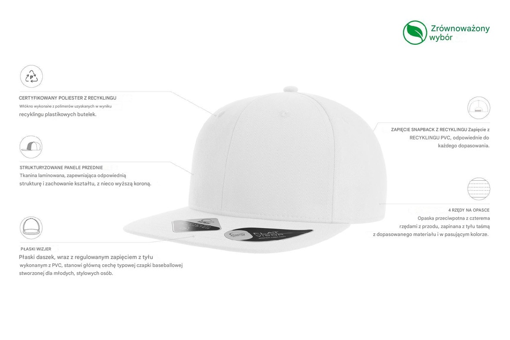 Czapka James - White