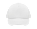Czapka 5-panelowa z bawełny organicznej - White