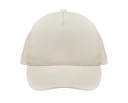 Czapka 5-panelowa z bawełny organicznej - Natural